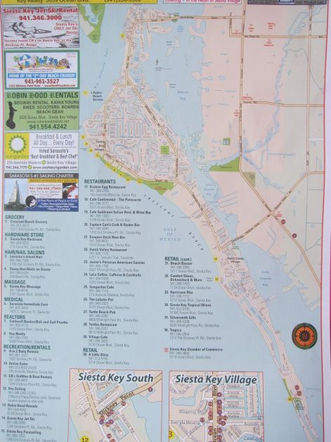 Street Map of Central Sarasota